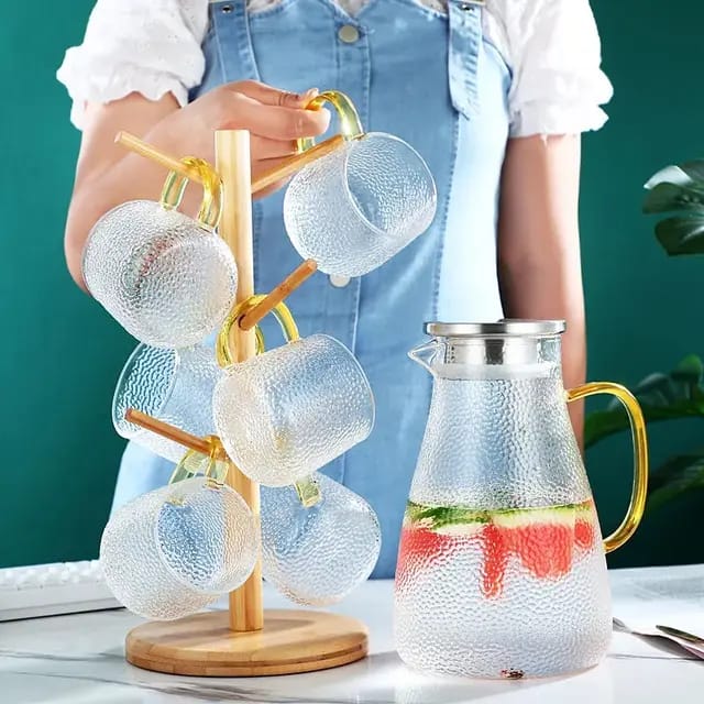 Snowflake Transparent Teapot/Coffee/Juice/Lemonade jug