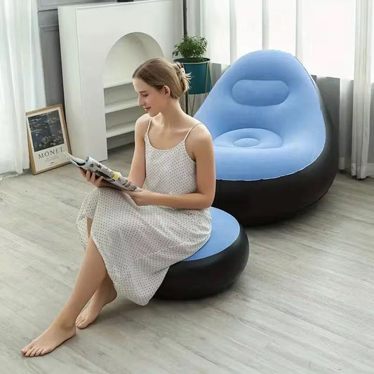 Inflatable Lazy Sofa with foot step
