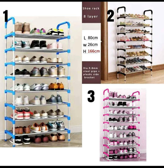 8-Tier Adjustable Shoe Rack