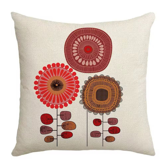 Retro Fashion Cotton Linen Blend Throw Pillow Covers