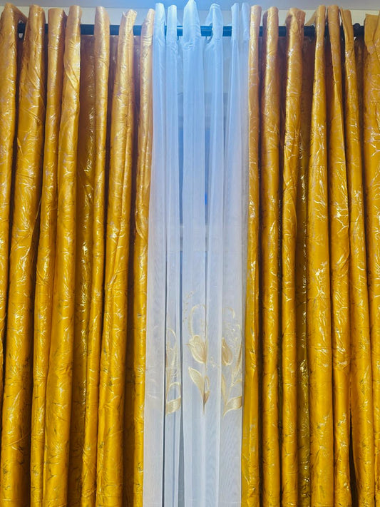 Modern 3-piece curtain set