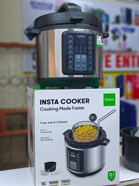 Syinix 6L Electric Pressure Cooker / Air Fryer