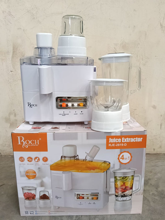 Roch 4-in-1 Juicer, Blender, Grinder &amp; Mill Food Processor