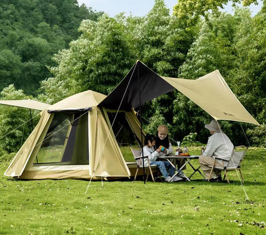 2 in 1 Camping tent with an outdoor Tarp/3-4 persons - .200*200 cms