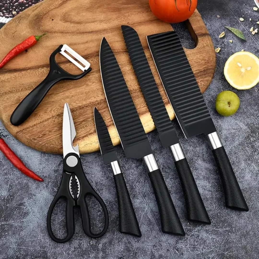 6 Pcs Kitchen Knife Set