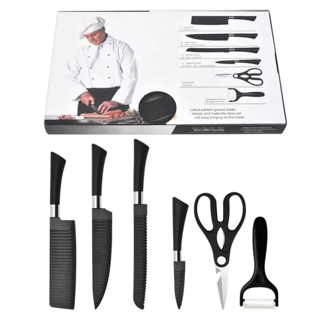 6 Pcs Kitchen Knife Set