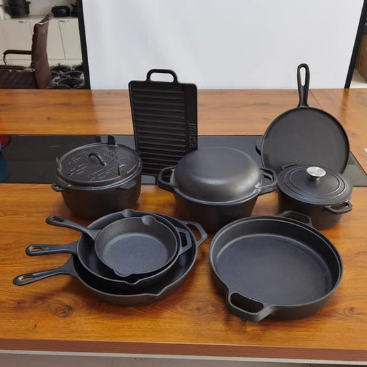 Pre-Seasoned Quality Cast-iron Set